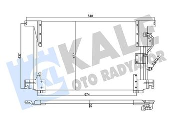 Klima Radyatörü  KALE 360155  9425000054 9425000154 A94250000 942 500 00 54 942 500 01 54 A9425000054 A9425000154