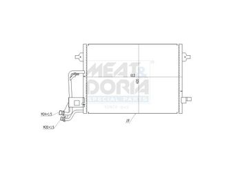 Klima Radyatörü  ORİS CAU460018  4B0260403T 4B0260401F 4B0260401T 4B0260403F 4B0260403H 4B0260403N 4B0260401H 4B0260403B