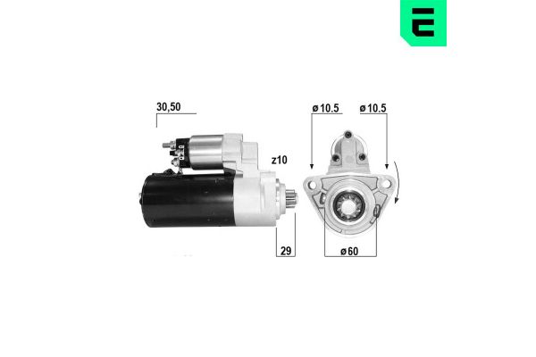 Marş Dinamosu  Porsche Cayenne (Typ 9PA)(08.2002->)  ERA 221228A