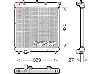 Su Radyatörü  DENSO DRM21108  5Q0121251ED 5Q0121251EJ 5Q0121251GB 1330E5 1330E6 1330Q5 133354 133361 133362 133374