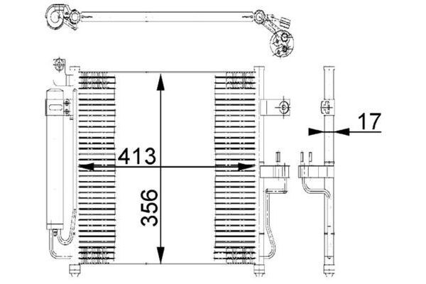 Klima Radyatörü  MAHLE AC 677 000S