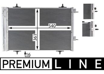 Klima Radyatörü  MAHLE AC 735 000P  6455JA 6455.JA