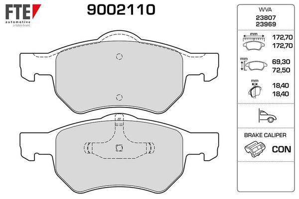 Fren Disk Balata Ön FTE 9002110