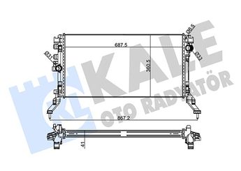 Su Radyatörü  KALE 0529331AB  214100006R 214000035R 214100005R 214100052R