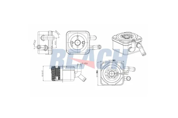 Motor Yağ Soğutucu  Audi A6 Sedan (4B2)(04.1997->)  MGA 63242
