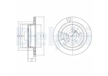 Fren Disk Ayna Arka Sağ ve Sol DELPHI BG4021C  SDB500201 SDB500202 LR017804 LR031844 SDB500203 SDB500230