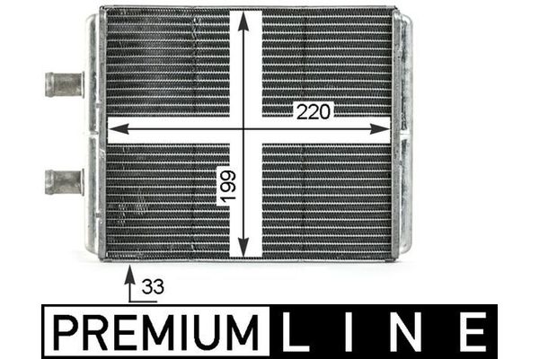 Kalorifer Radyatörü  Iveco Daily Şasi (Kasasız)(1999->)  MAHLE AH 4 000P