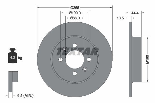 Fren Disk Ayna Arka Sağ ve Sol Renault Laguna Grandtour (K56)(08.1995->)  EUROREPAR 1618880680