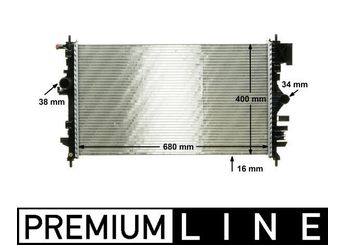 Su Radyatörü  MAHLE CR 1099 000P  133099 1330.99 1300292 13241726