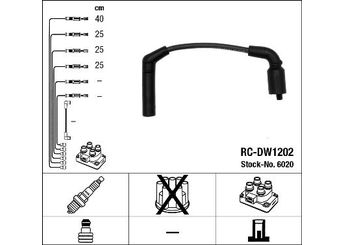 Buji Kablosu  NGK 6020  T888B 96288956 96 288 956 96256433