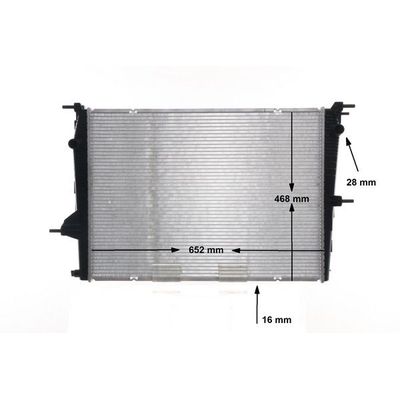 Su Radyatörü  Renault Fluence (10.2009->)  MAHLE CR 1197 000S