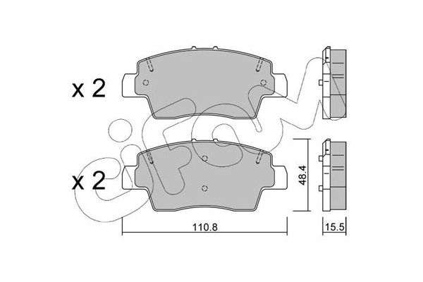 Fren Disk Balata Ön CIFAM 822-1285-0