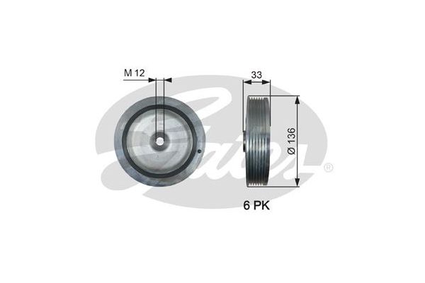 Krank Kasnak  Renault Scenic RX4 (JA0)(06.2000->)  GATES TVD1008