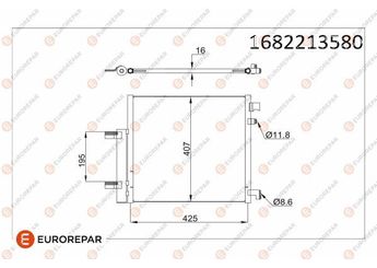 Klima Radyatörü  EUROREPAR 1682213580  1682213580 42422272 94554553 95326120 95395384 95480135 95963188 96676342