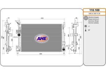 Su Radyatörü  PSA ORJINAL 91166001  ME8V618005CA 1684912 1897411 8V618005CA