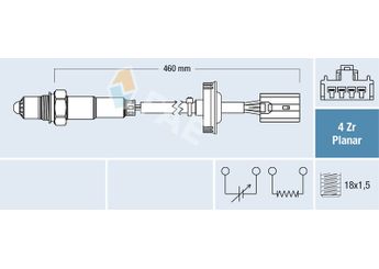 Oksijen (Lambda) Sensörü  FAE 77417  1355420218 135 542 02 18 MR985039 MR-985039 A1355420218 A 135 542 02 18