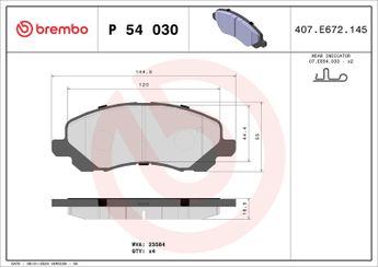 Fren Disk Balata Ön BREMBO P 54 030  4605A261 128419102 5191217AA 05191217AA 68035576AA 068035576AA 68035576AB 068035576AB 4313429 4383950 5191231AA K05191217AA K05191229AA K05191244AA K68035576AA K68035576AB V1015576AA 1607690380 1607690480 5191244AA 05191244AA 2AMV3494AA 2AMV3494AB V1010494AA V1010494AB K68020494AC 00K68020494AC 5191229AA 68020494AC K5191229AA 4505A879 4605A317 4605A364 4605A486 4605A491 4605A530 4605A546 4605A557 4605A795 4605A879 4605B163 4605B251 9H0M015 CW650649 CW650653 MN102618 MR527674 MR527675 MR569403 MR727674 MZ690186 MZ690348 MZ690565 MZ690568 MZ690588 TS200053 SE0011930