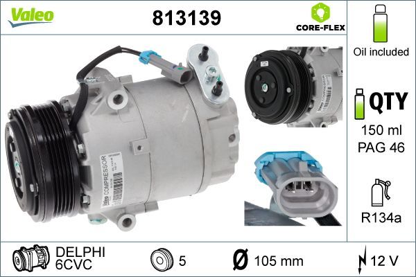 Klima Kompresörü  VALEO 813139