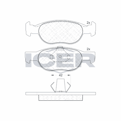 Fren Disk Balata Ön Fiat Punto (188) 3/5 Kapı (09.1999->)  BSG 25-200-025
