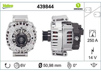Alternatör  VALEO 439844  9061622 0009061622 906162280 000906162280 9063805 0009063805 A0009061622 A00090616220080 A000906162280 A0009063805