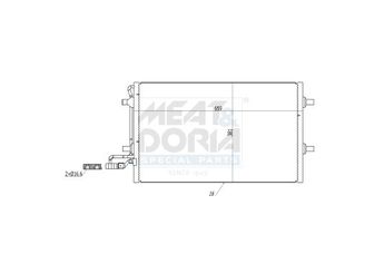 Klima Radyatörü  ORİS CVO782016  31356002 31292022 31356000 31418512 30647932 30661958 30755665 31332301 31418514
