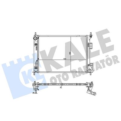 Su Radyatörü  Kia Venga (YN)(2010->)  KALE 362205