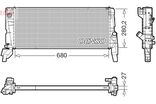 Su Radyatörü  DENSO DRM05074