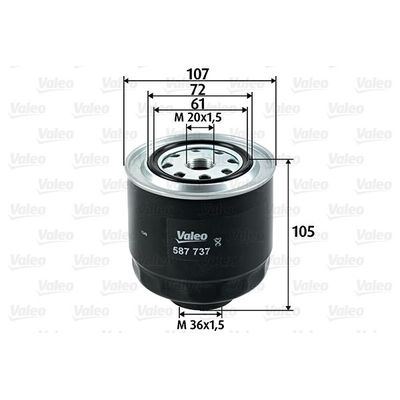 Yakıt Filtresi  VALEO 587737