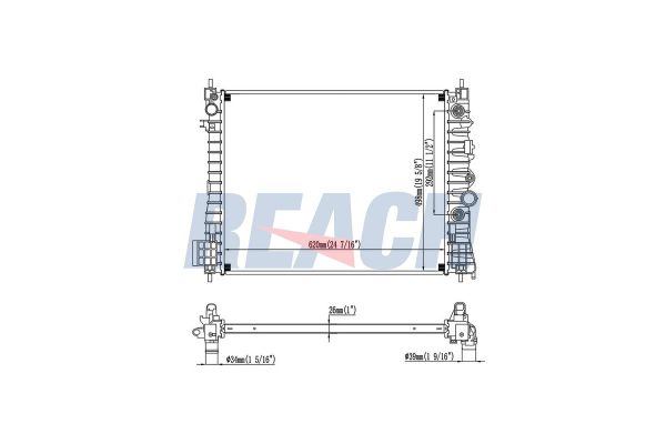 Su Radyatörü  Ford Mondeo 4/5 Kapı (CNG)(2014->)  PSA ORJINAL 42418326