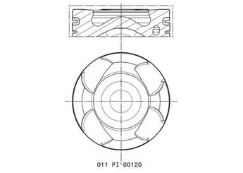 Piston (79.70MM-STD)  NÜRAL 8773466STD000G  625083 55577552