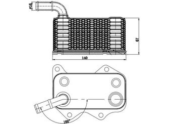 Motor Yağ Soğutucu  MAHLE CLC 174 000S  6D117021C 06D117021C