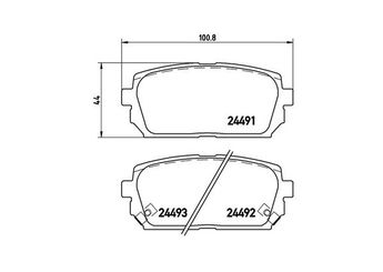 Fren Disk Balata Arka MAGNETI MARELLI 363700430040  K2N13328Z 583021DA00 583021DA01 583021DA50 583021DE00