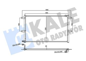 Klima Radyatörü  KALE 382505  6K0820413 6K0820413A 6K0.820.413 A 6K0820413B 6K0.820.413 B 6K0820413C 6K0.820.413 C