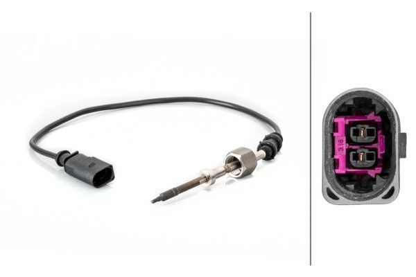 Egzoz Sıcaklık Sensörü  Audi A3 (8P1)(05.2003->)  HELLA 6PT 014 494-831