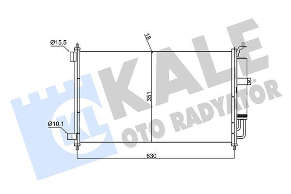 Klima Radyatörü  Nissan Tiida (C11X/SC11X)(02.2007->)  MGA 82208