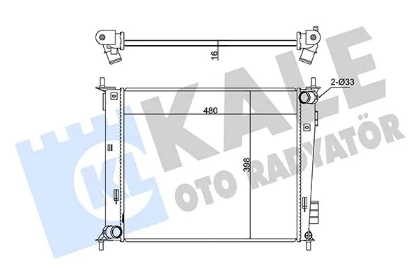 Su Radyatörü  Kia Soul (AM)(2008->)  KALE 346135