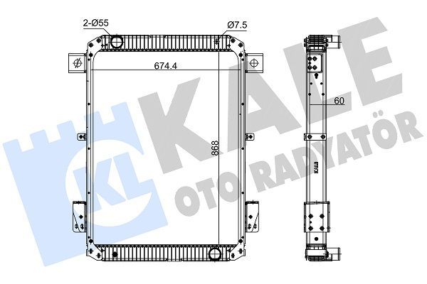Su Radyatörü  BEHR 8MK 376 735 011