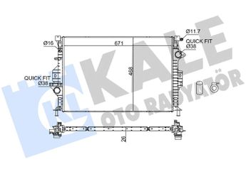 Su Radyatörü  KALE 355800  3M5H8K218AJ 3M5H 8K218 AJ 1337541 1377541 1433321 1493771 1773041 1805529 1897409 30748550 30792221 31261105 31293689 31368059 31368060 31368082 31368299 31368361 31368362 36000105 36000106 36002413 36002414 36002451 6G918005FB 6G918005FC 6G918005FD CV618005TA CV618005TB CV6Z8005T LR000583 LR002641 LR006714 LR006715 LR039530 LR039623 ME6G918005FD 1493774 1778038 30792220 31261104