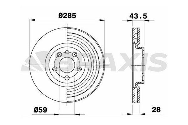 Fren Disk Ayna Ön Sağ ve Sol Lancia Phedra (180)(2002->)  BRAXIS AE0132