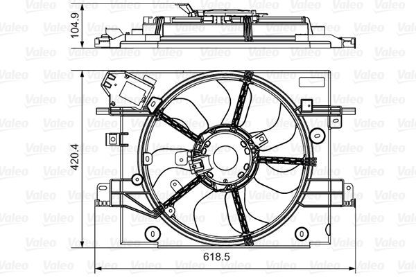 Radyatör Fan ve Motoru  VALEO 696880