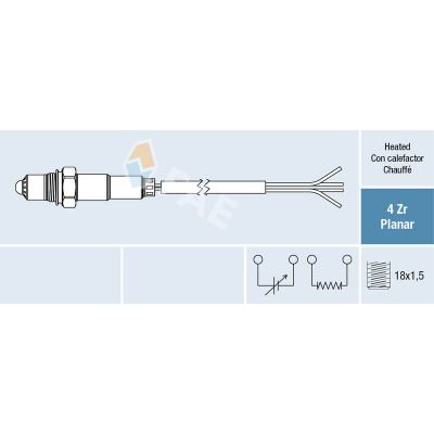 Oksijen (Lambda) Sensörü  Honda Accord 4 Kapı (CC/CE)(10.1992->)  NGK 90301