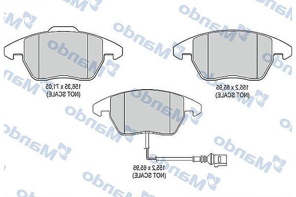 Fren Disk Balata Ön Volkswagen Jetta V (1K2)(08.2005->2010)  MANDO MBF015382