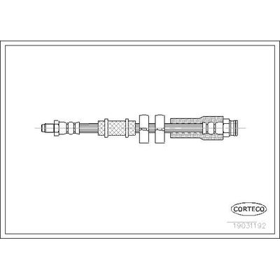 Fren Hortumu Ön Sağ veya Sol Citroen Jumper Kamyonet (01.2002->)  CORTECO 19031192