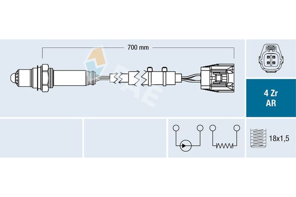 Oksijen (Lambda) Sensörü  FAE 75652