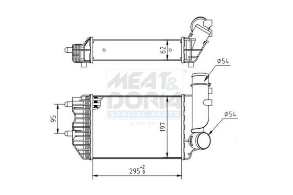 Turbo Radyatörü  Citroen Jumper P.Van (Genis Hacim)(02.1998->)  ORİS 1666-4835