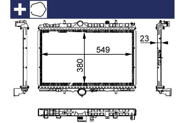 Su Radyatörü  Citroen C5 5 Kapı (03.2001->)  MAHLE CR 392 000S