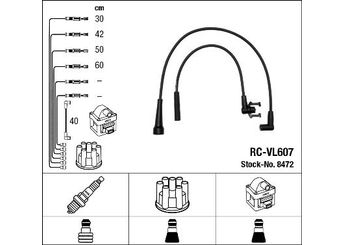Buji Kablosu  NGK 8472  7700850470 77 00 850 470