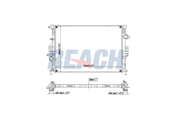 Su Radyatörü  Ford Kuga (CBV)(2008->)  SWAPP 73026