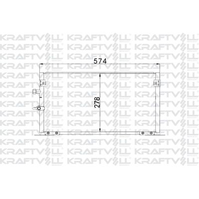 Klima Radyatörü  Toyota Hilux (N85/145/150)(1989->)  KRAFTVOLL 08060188