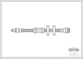 Fren Hortumu Ön Sağ veya Sol CAVO C900 721A  7573601 7573602 7598927